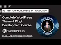 Building Themes and Plugins PHP for WordPress Introduction Lecture