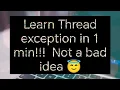 When we get Illegal thread state exception in java thread understand it by Thread Life cycle