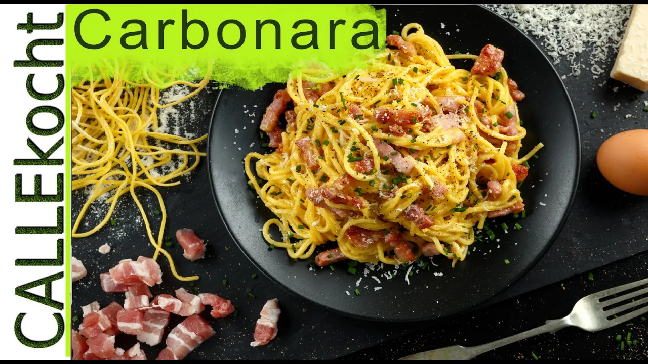 Spaghetti Carbonara, quick and tasty. 