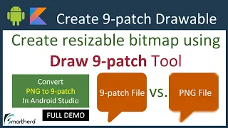 Create Resizable 9 Patch Image using Draw 9-patch tool in Android Studio Convert PNG to 9-patch