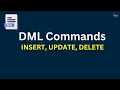 DML Commands in SQL Insert Update Delete Commands SQL Tutorial for Beginners in Hindi