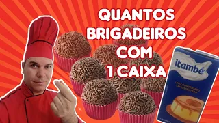 Quantos brigadeiros são feitos com uma receita de leite condensado #brigadeiro