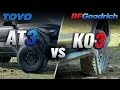 New BF Goodrich KO3 vs TOYO AT3 All-Terrain Tires Dry Wet Snow Off-Road Battle