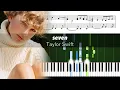 Download Lagu Taylor Swift - seven - Accurate Piano Tutorial with Sheet Music