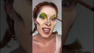 Cruella Deville 101 Dalmatians makeup transformation