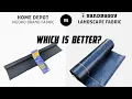 Home Depot vs Black Landscape Woven Fabric - Which is Better