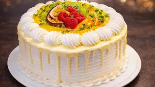 МЕВАЛИ ТОРТ! ОГИЗДА ЭРИЙДИГАН ОСОН ТОРТ! ANANASLI TORT Shirin dunyo Cake recipe