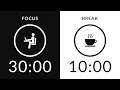 Pomodoro Timer with Brown Noise 2-Hour Study with Me for Deep Focus AD