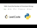 Count the number of consistent Strings Leetcode Python