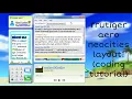 how to make this frutiger aero neocities layout - html css tutorial