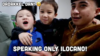 Speaking Only ILOCANO to my CANADIAN Kids! *DADAKKEL DAN* | TDF