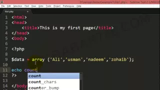 Php Class 17 - For loop function for array in Urdu and Hindi
