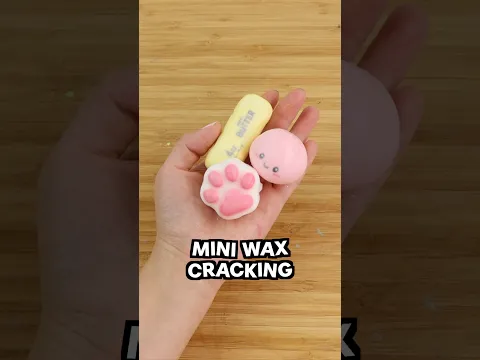 Tiny wax cracking squishies! #satisfying #asmr #cute #clay #diy