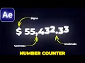 How to ANIMATE NUMBERS in After Effects Add Commas Decimals and Signs