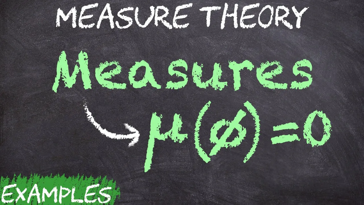 Measures - Definition and Example | Measure Theory