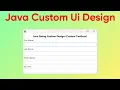 Modern Custom TextField in Java Swing Custom UI Design