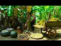 Download Lagu Poor Girl Harvests Bananas, Avocados, Bean Sprouts, Pumpkin ... To Sell At The Market, Garden, Cook