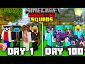 Download Lagu We Survived 100 Days in Minecraft Hardcore... SQUADS!