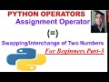 Python Operator Part 3 Assignment Operator Expression Swapping Program XI IP CS CBSE