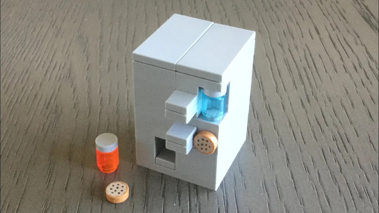 How to make a 2 options lego candy machine easy tutorial with no technic pieces.. 