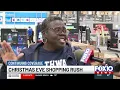 Last-minute shoppers head to stores on Christmas Eve