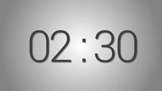 2 Minutes And 30 Seconds Countdown Timer Beep At The End Simple Timer Two Min And Half 