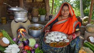 रुई जैसी सॉफ्ट इडली, देसी सांभर और नारियल चटनी मज़ा आ गया Idli Sambar Chutney😋