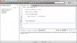 Java Tutorial 15 - Methods and Return Types