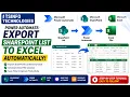 Power Automate Export SharePoint List to Excel Automatically Export SharePoint List