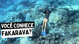 O ATOL MAIS BONITO de Tuamotos na POLINÉSIA FRANCESA.
