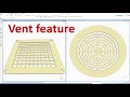 Solid Edge Tutorials How to use Vent feature for Drain Ventilation Plate Design