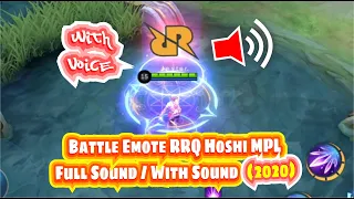 Download BATTLE EMOTE RRQ HOSHI MPL FULL SOUND / WITH SOUND | 100% WORK | Mobile Legends MP3