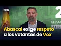 Lagu ABASCAL exige RESPETO para los votantes de VOX