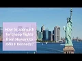 Where can you get cheap flights from Newark to John F Kennedy