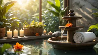 Spa Relaxation with Flowers and Bamboo Water Music
