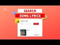 Lyric Search App using API with JavaScript