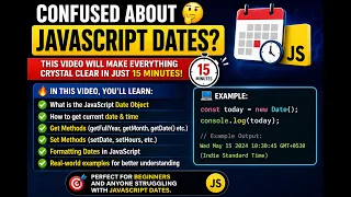 Master JavaScript Dates Easily Beginner to Pro Everything About Dates You Need to Know in JS
