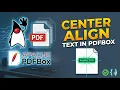 Java PDF Creation 8 Add Center Aligned Text with PDFBox AmitRanjan