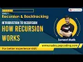 Introduction to Recursion - How Recursion Works Print Decreasing using Recursion