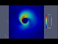 Flow Simulation of Spinning Ball in Rotation with Lattice Boltzmann Method
