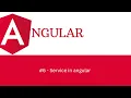 Angular tutorial for beginner-6 service in Angular dependency injection codingfromexperience3713
