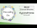 10 Clinical Minutes Hyponatremia