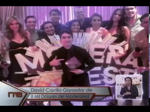 David Carrillo ganador de 8 mil dólares de Moderafest