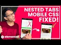 Keep the Mobile Tabs for Nested Tabs at the Top - Elementor Wordpress Tutorial