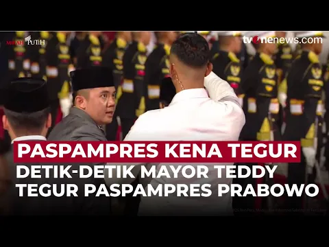 Momen Mayor Teddy Tegur Paspampres yang Payungi Prabowo Saat Temui Erdogan