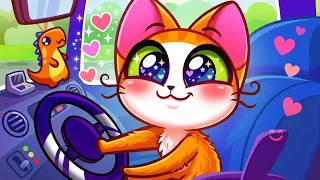 🚗 Let’s Go! Buckle Up for a Safe Car Adventure | Kids Story | Purr-Purr Stories