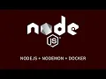 Nodejs Babysteps Nodemon docker-compose