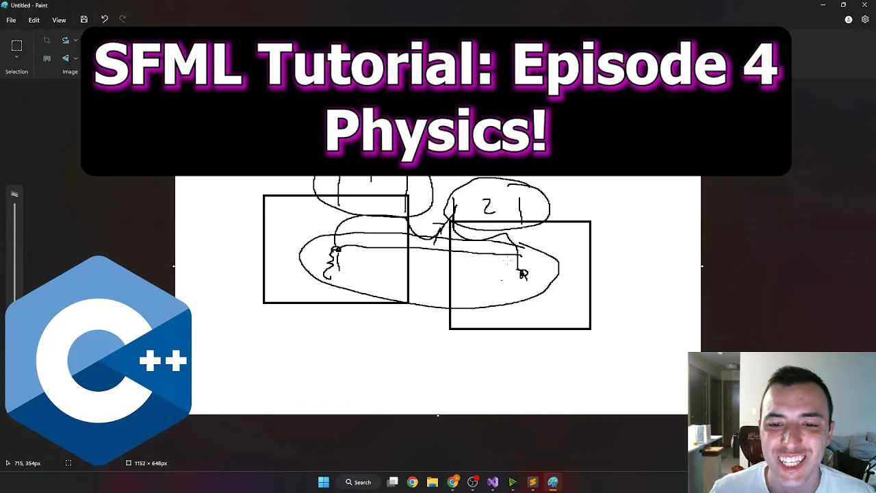 Basic Collision Coded By Github Copilot - SFML Game Tutorial - C++ - Episode 4