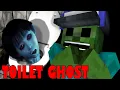 GHOST AT TOILET SCARY STORY - MINECRAFT ANIMATION