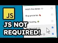 Build a To-Do List with ONLY HTML CSS No JavaScript Needed